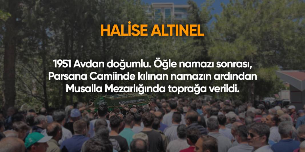 Konya'da bugün vefat edenler | 30 Nisan 2025 7